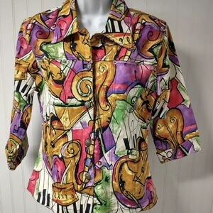 Colorful Abstract Women's Jacket